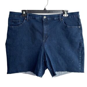Gloria Vanderbilt Jean Shorts Womens Plus Sz 22W Stretch Denim Comfort Slimming